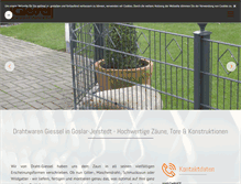 Tablet Screenshot of draht-giessel.de